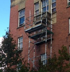 balcony repair scaffold